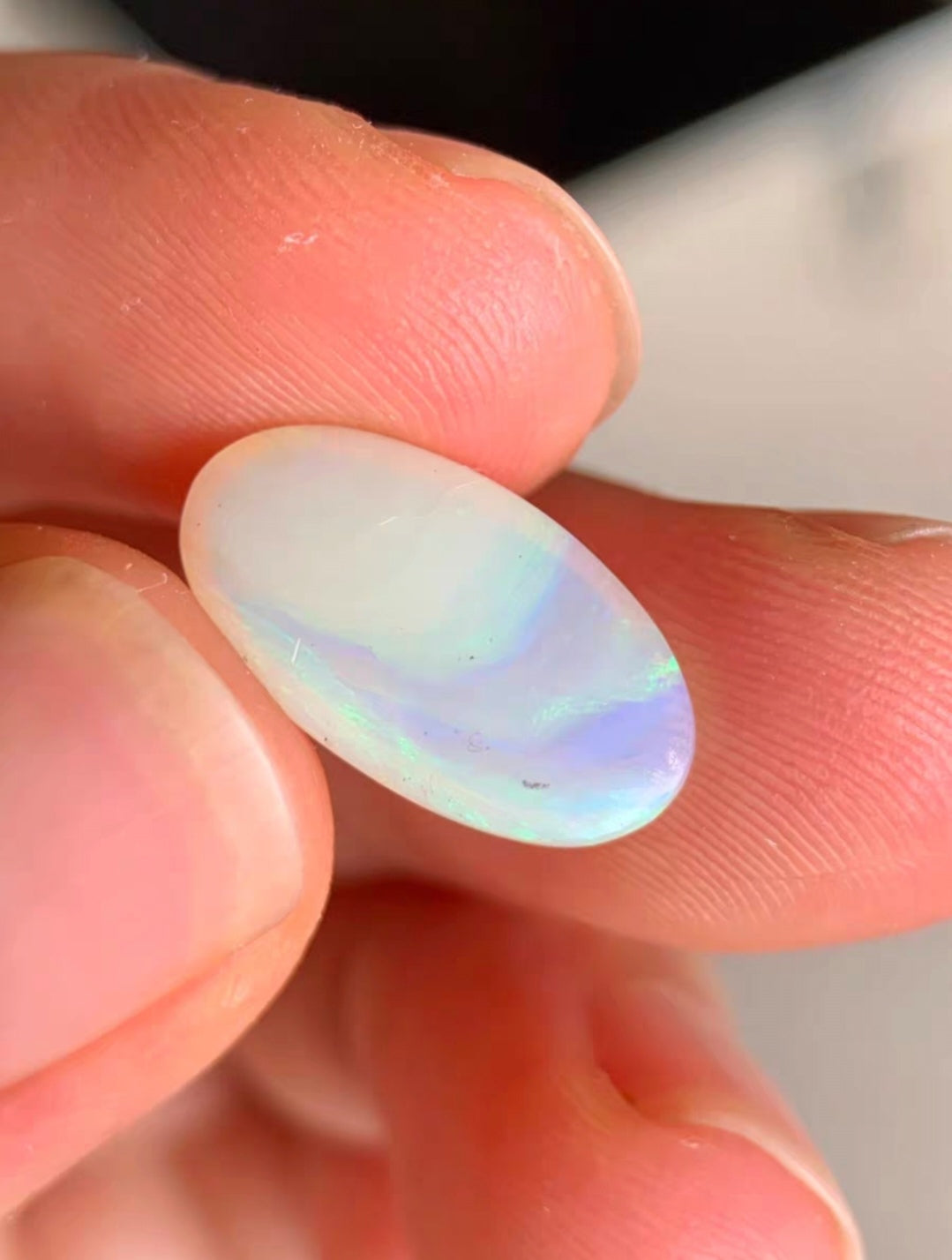 'Morning town' 3.55ct Solid Australian semi-crystal opal 15.7x8.7x4.8mm