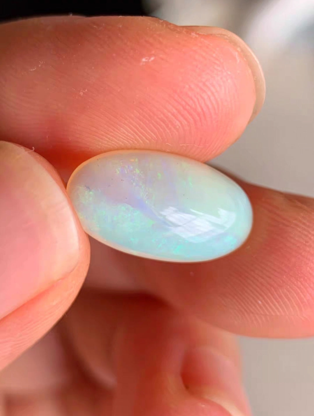 'Morning town' 3.55ct Solid Australian semi-crystal opal 15.7x8.7x4.8mm