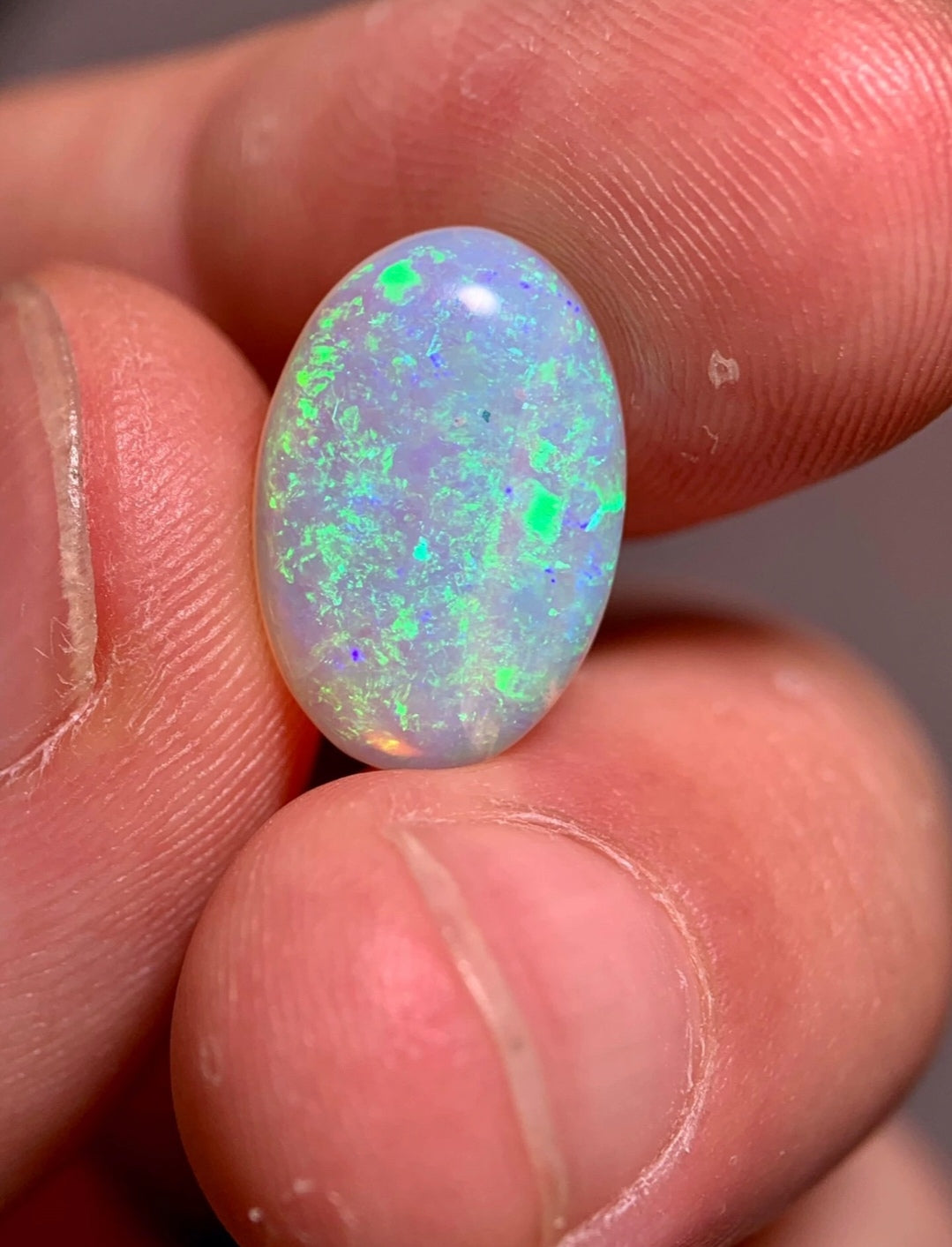 'Early spring' 3ct Solid Australian Crystal opal 14.5x9.8x3.5mm