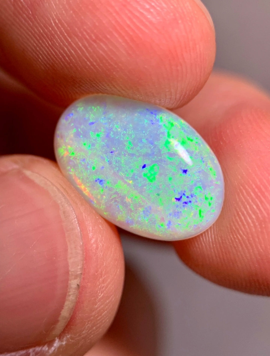 'Early spring' 3ct Solid Australian Crystal opal 14.5x9.8x3.5mm