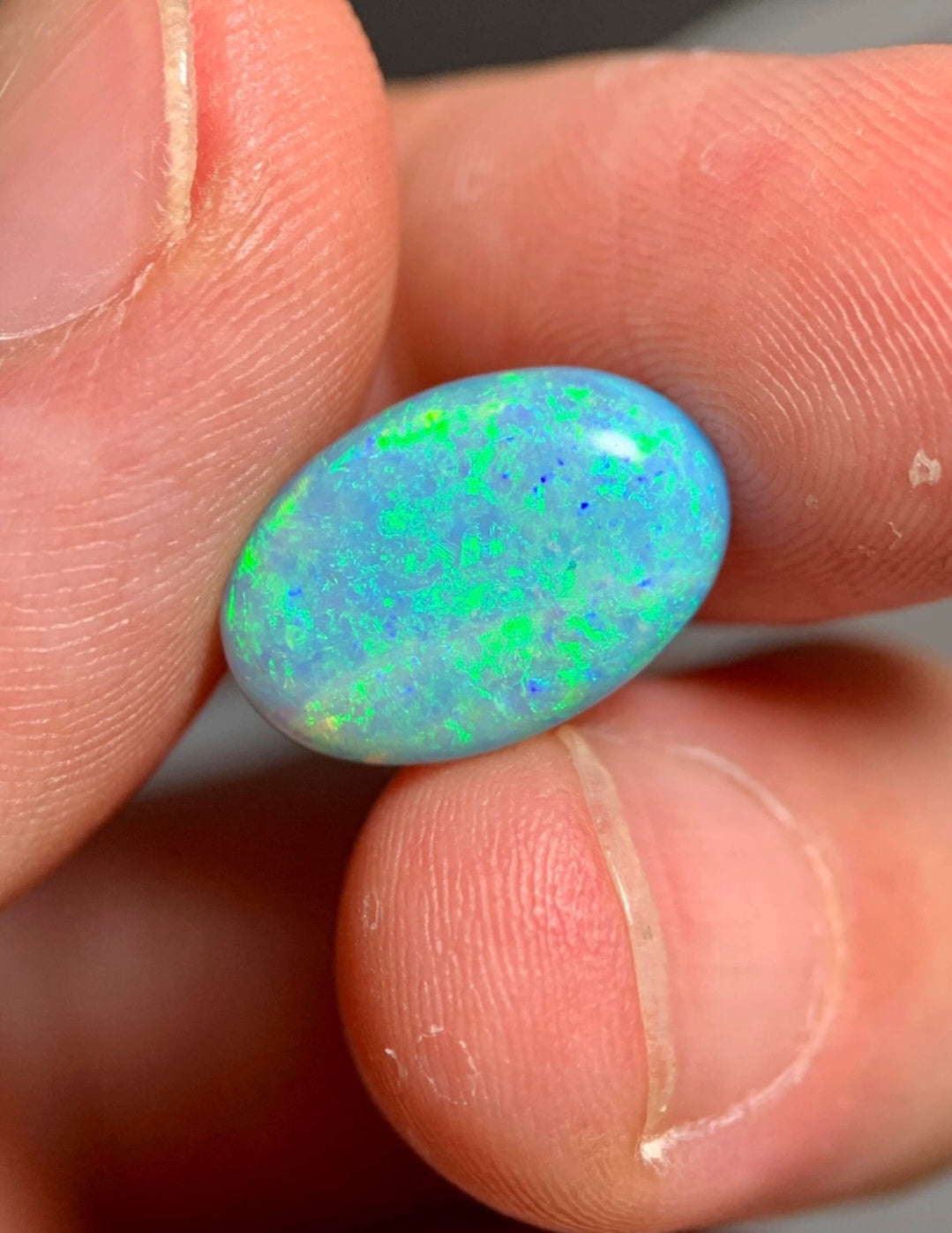 'Early spring' 3ct Solid Australian Crystal opal 14.5x9.8x3.5mm