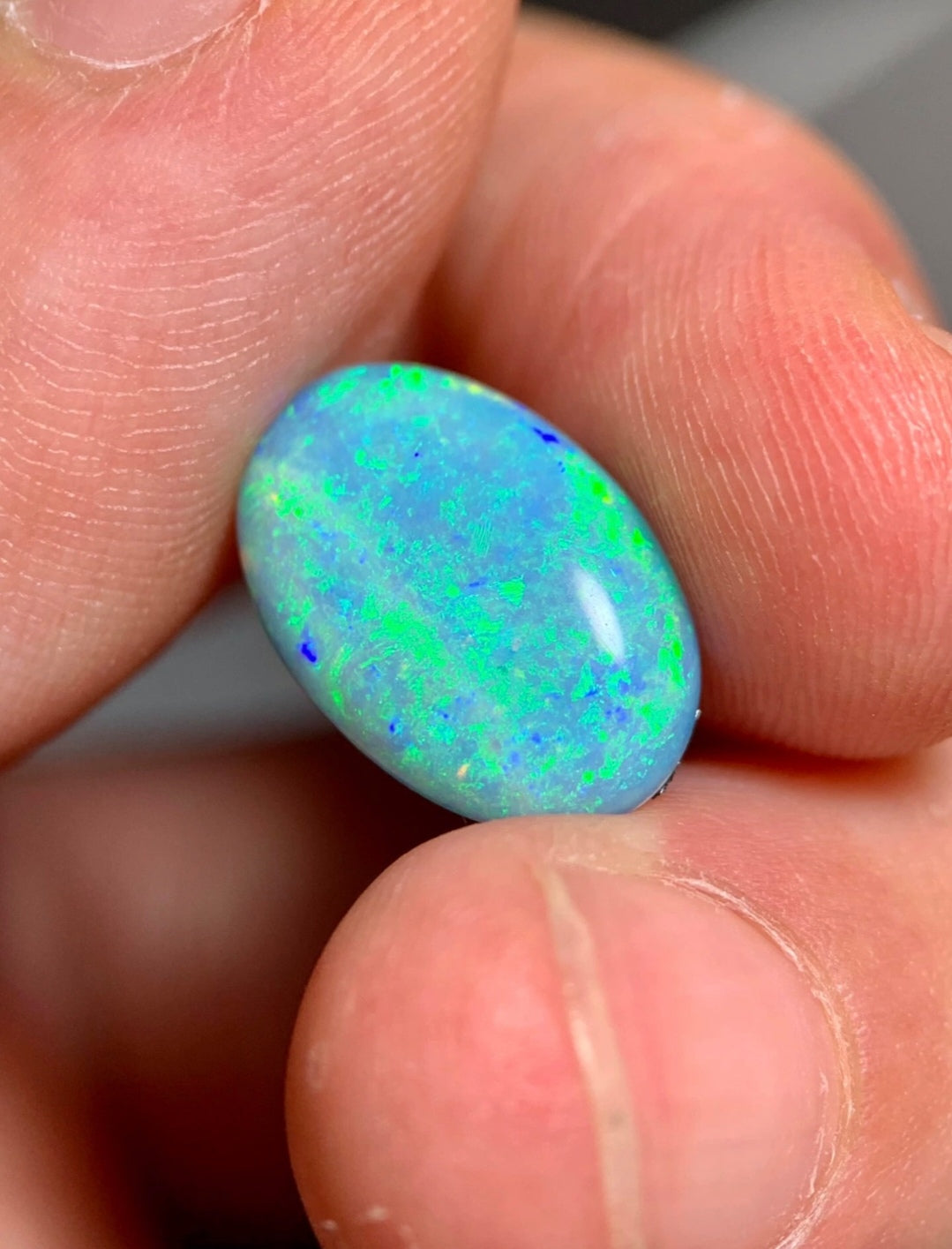 'Early spring' 3ct Solid Australian Crystal opal 14.5x9.8x3.5mm