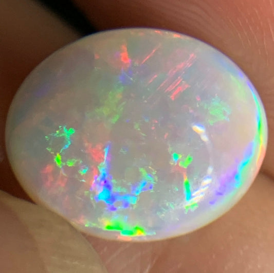 'Blossom' 1.935ct Solid Australian Crystal opal 11.0×9.1×3.0mm