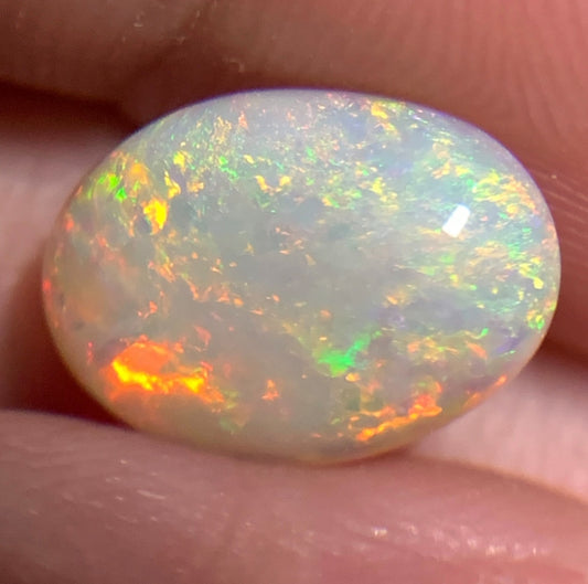 'Sunflower' 2.315ct Natural Solid Australian Crystal opal 11.7x8.5x3.7mm