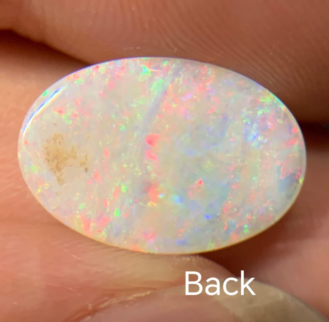 2.78ct Natural Solid Australian semi-Crystal opal 15.0×10.2×2.8mm