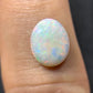 1.88ct Natural Solid Australian white opal 10.3x8.5x3.4mm