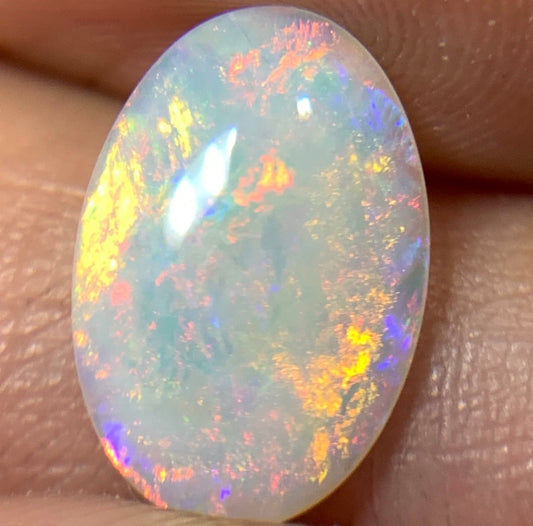 1.515ct Natural Solid Australian Crystal opal 11.7×7.9×2.8mm