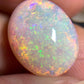 'Artist's Garden' 5.335ct Natural Solid Australian Crystal opal 14ct gold ring 14.5×11.8×5.4mm
