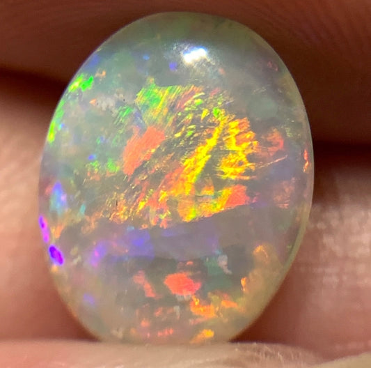1.7ct Natural Solid Australian Crystal opal 10.9×8.5×2.9mm