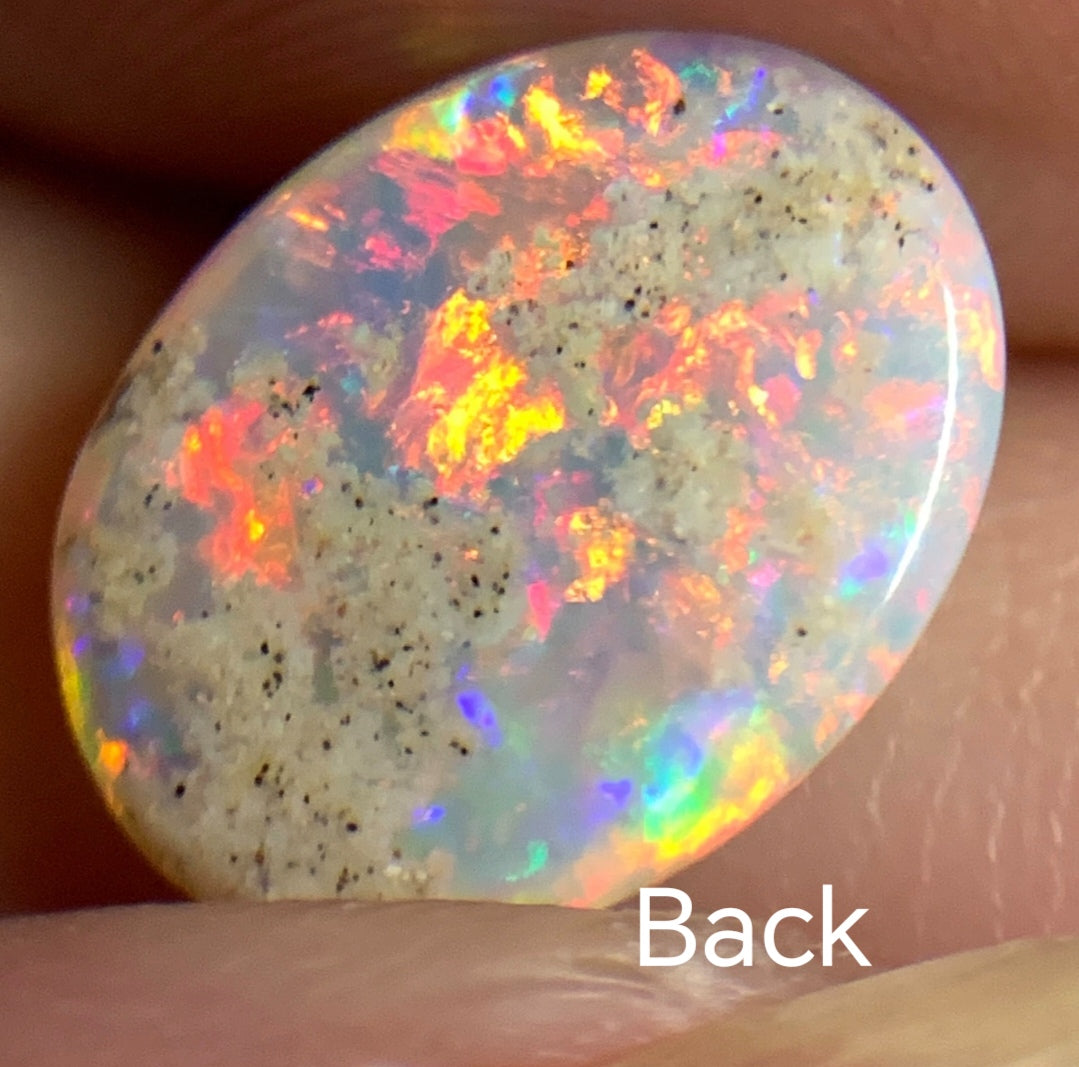 1.7ct Natural Solid Australian Crystal opal 10.9×8.5×2.9mm