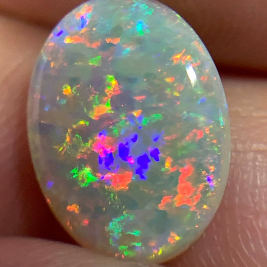 1.73ct Natural Solid Australian Crystal opal 11.2×8.6×2.7mm