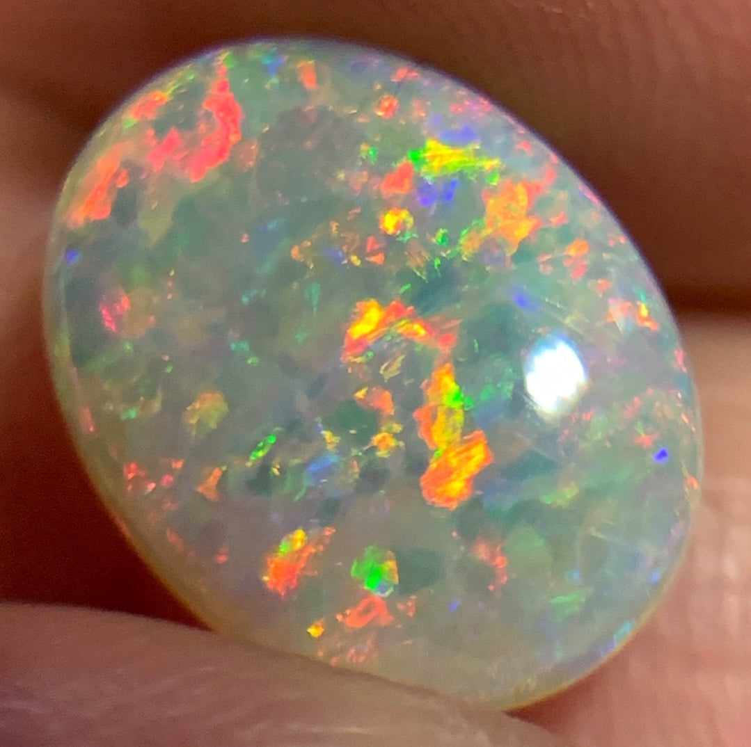 1.73ct Natural Solid Australian Crystal opal 11.2×8.6×2.7mm