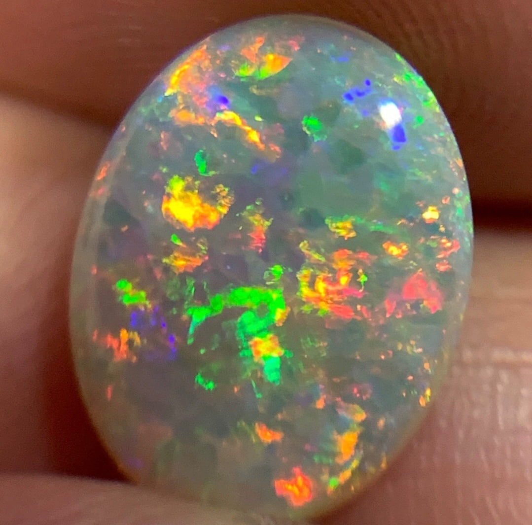1.73ct Natural Solid Australian Crystal opal 11.2×8.6×2.7mm