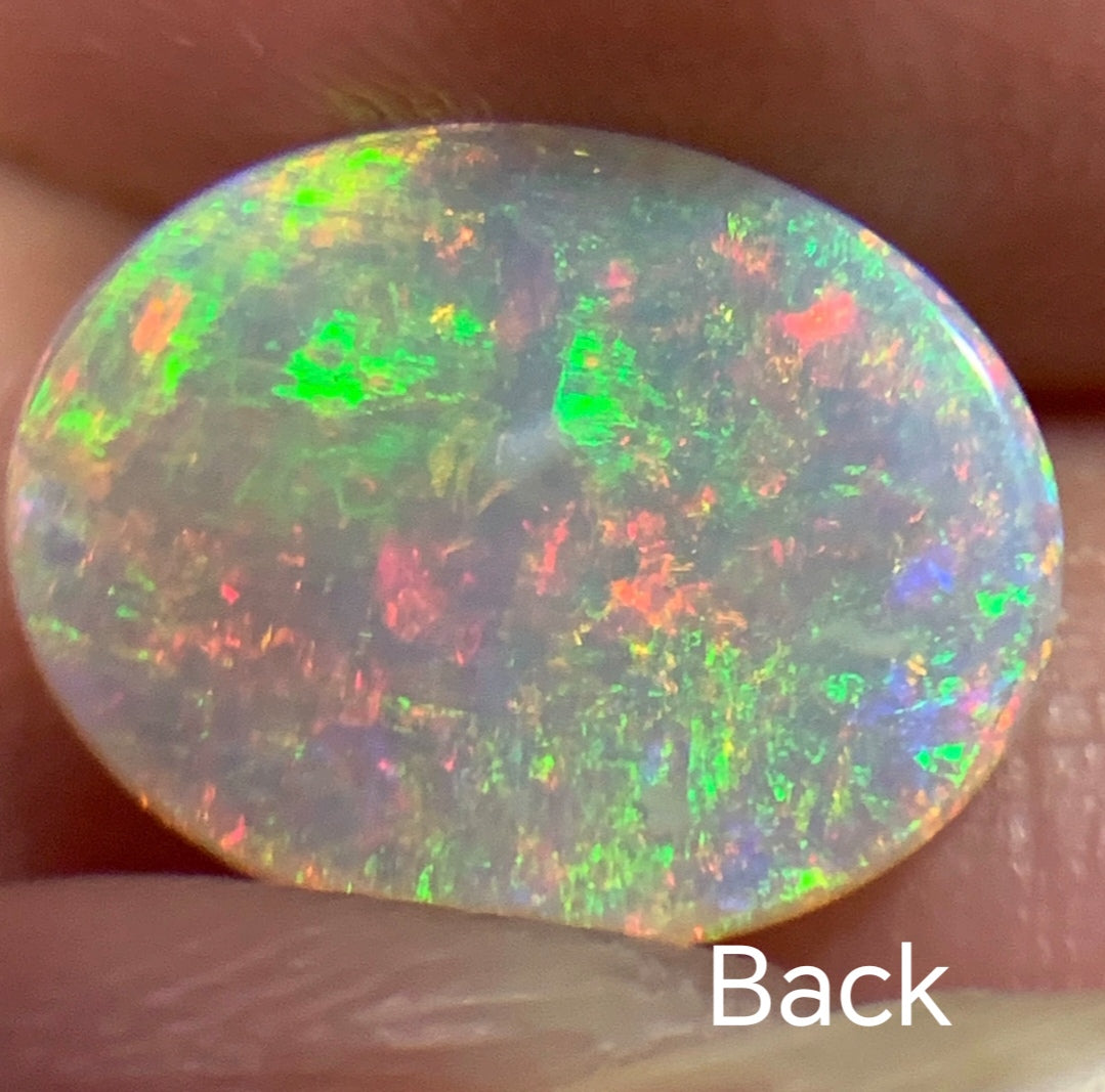 1.73ct Natural Solid Australian Crystal opal 11.2×8.6×2.7mm