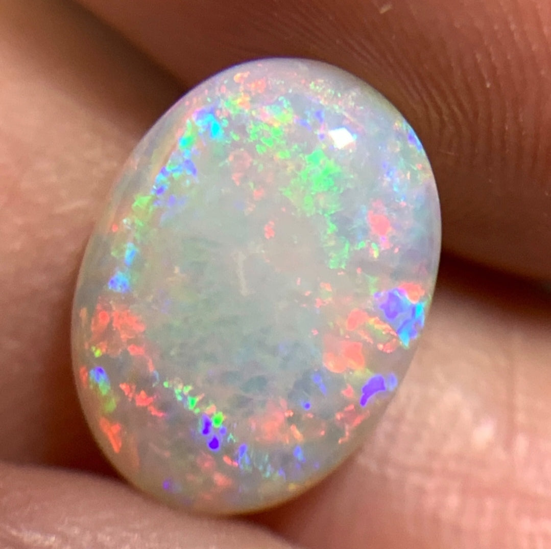 2.05ct natural Solid Australian semi-crystal opal 11.9×8.6×3.2mm
