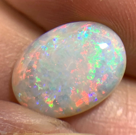 2.05ct natural Solid Australian semi-crystal opal 11.9×8.6×3.2mm