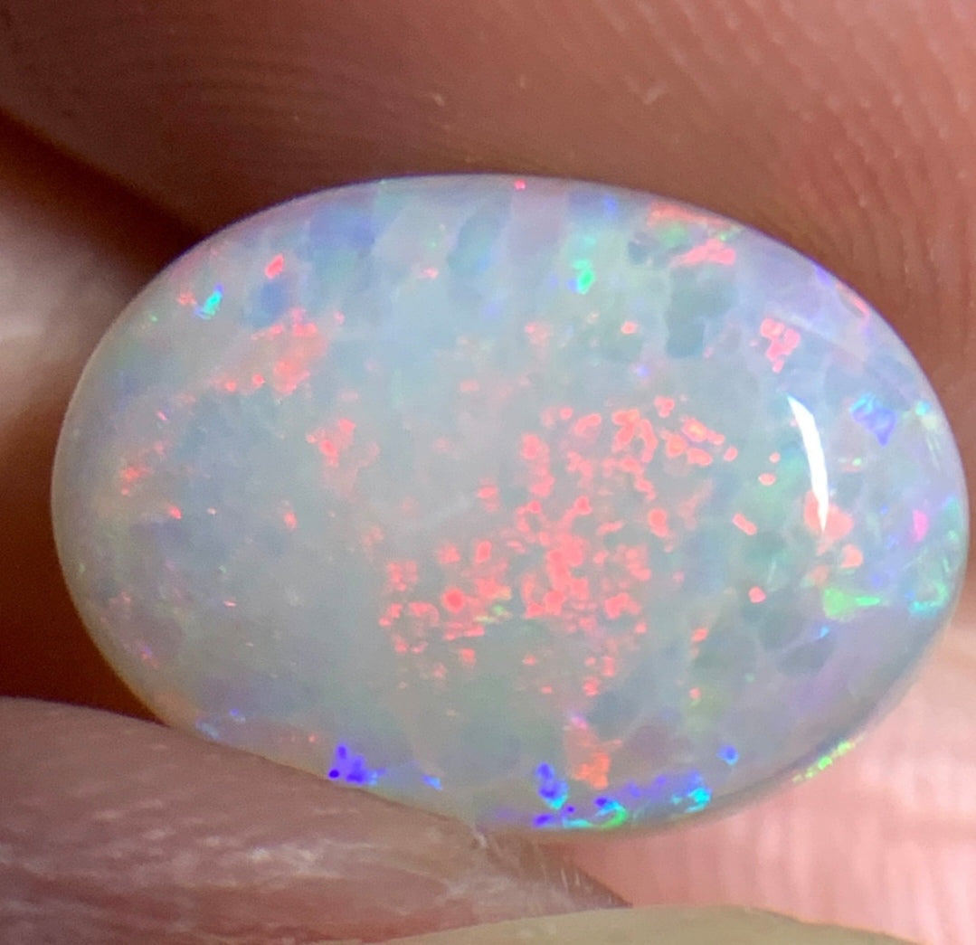 2.05ct natural Solid Australian semi-crystal opal 11.9×8.6×3.2mm