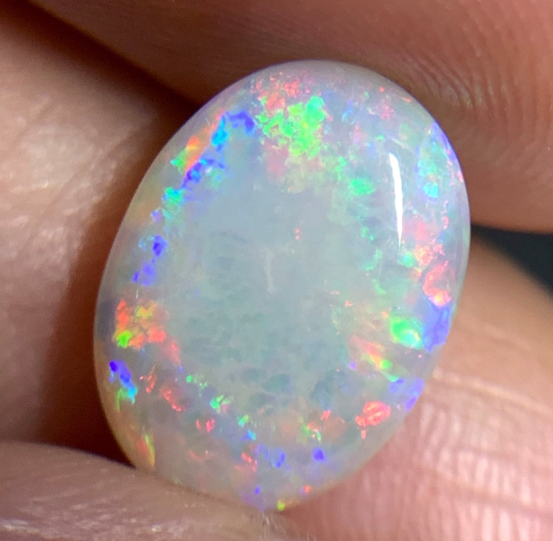 2.05ct natural Solid Australian semi-crystal opal 11.9×8.6×3.2mm