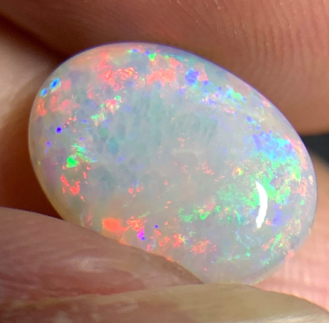 2.05ct natural Solid Australian semi-crystal opal 11.9×8.6×3.2mm