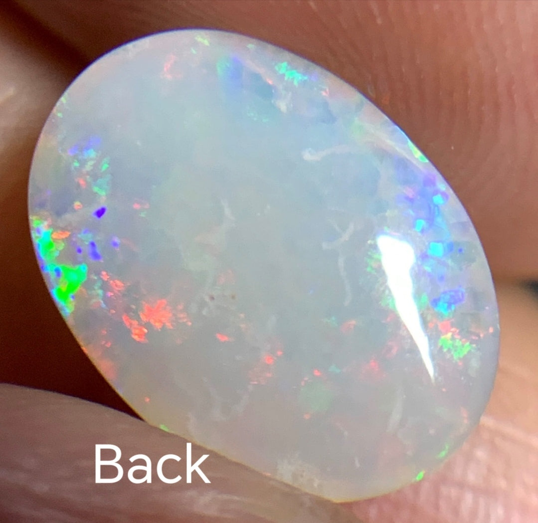2.05ct natural Solid Australian semi-crystal opal 11.9×8.6×3.2mm