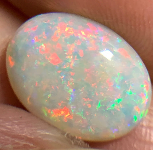 2.8ct natural Solid Australian semi-crystal opal 11.9×8.9×4.1mm