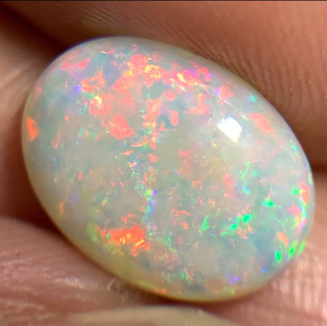 2.8ct natural Solid Australian semi-crystal opal 11.9×8.9×4.1mm