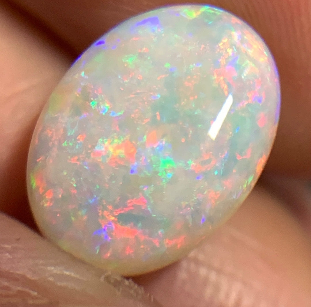 2.8ct natural Solid Australian semi-crystal opal 11.9×8.9×4.1mm