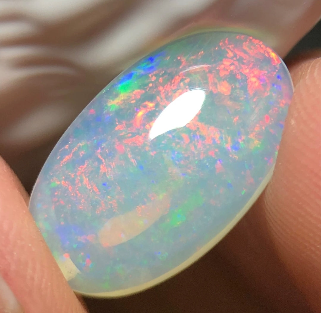 'Sky garden' 3.5ct Natural Solid Australian Crystal opal 15.5x9.3x4mm