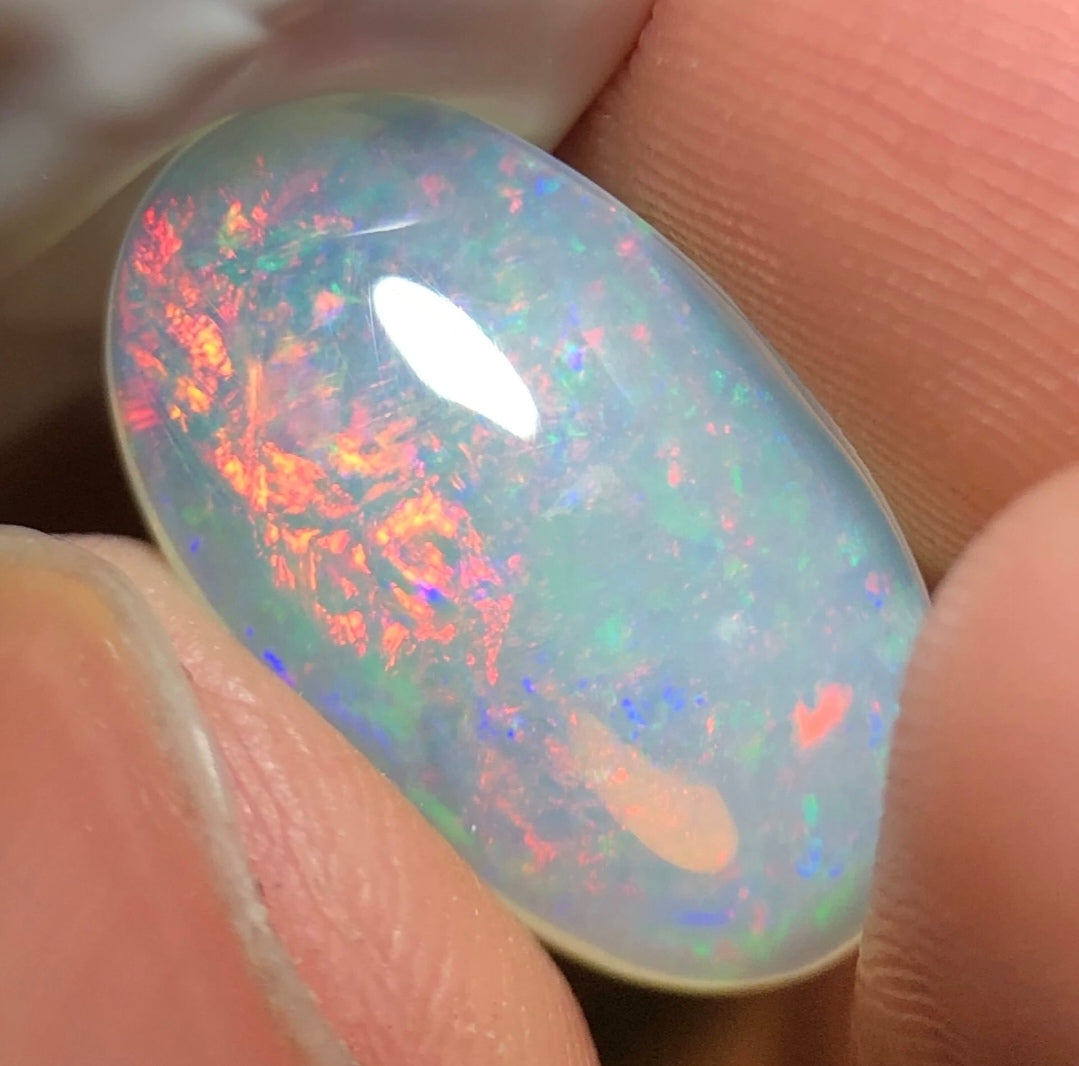 'Sky garden' 3.5ct Natural Solid Australian Crystal opal 15.5x9.3x4mm
