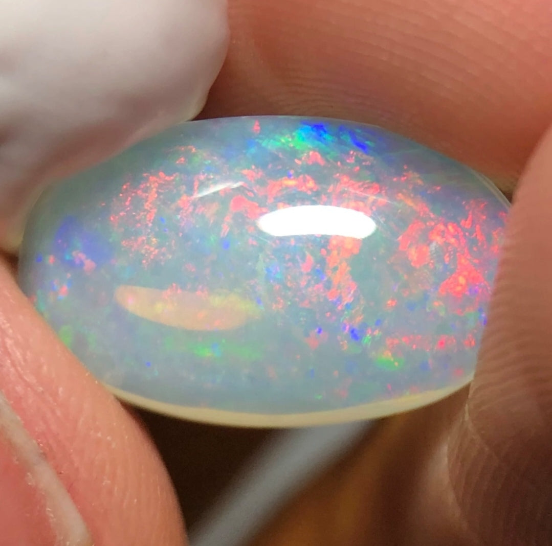 'Sky garden' 3.5ct Natural Solid Australian Crystal opal 15.5x9.3x4mm