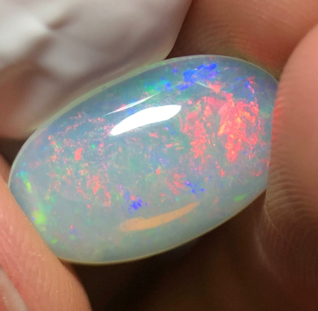 'Sky garden' 3.5ct Natural Solid Australian Crystal opal 15.5x9.3x4mm