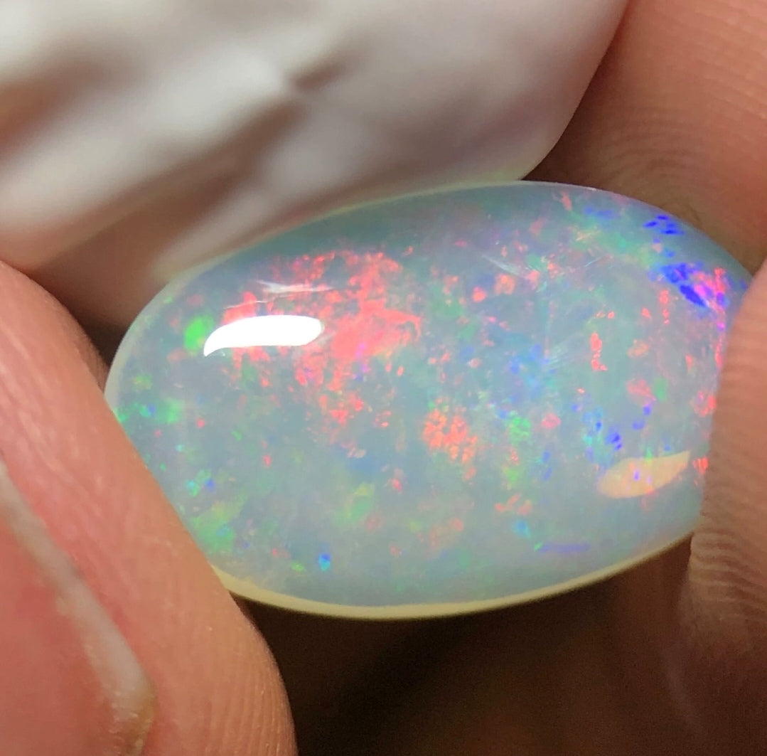 'Sky garden' 3.5ct Natural Solid Australian Crystal opal 15.5x9.3x4mm