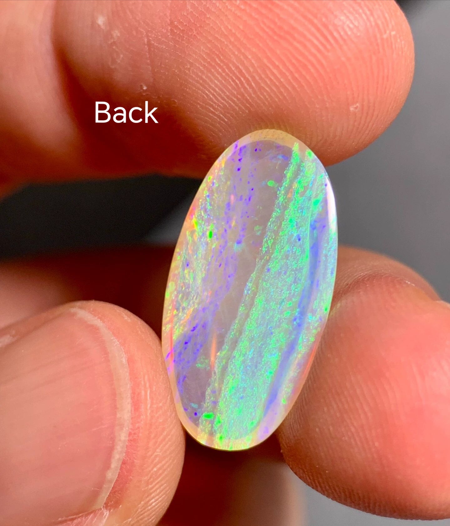 'Kuramathi' 6.12ct Solid Australian Crystal opal Coober Pedy 20.7x11x4.9mm