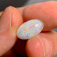 'Giverny garden' 3.36ct Solid Australian white opal Coober Pedy 15.2x9.1x4.2mm