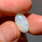 'Giverny garden' 3.36ct Solid Australian white opal Coober Pedy 15.2x9.1x4.2mm