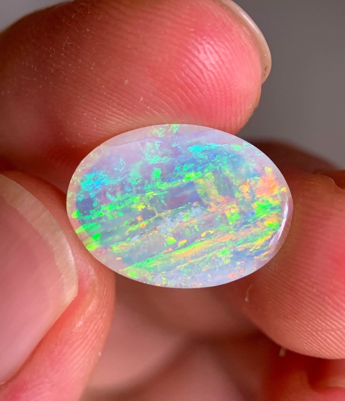 'Starry night' 4.07ct Solid Australian Crystal opal Coober Pedy 16x11.2x4mm