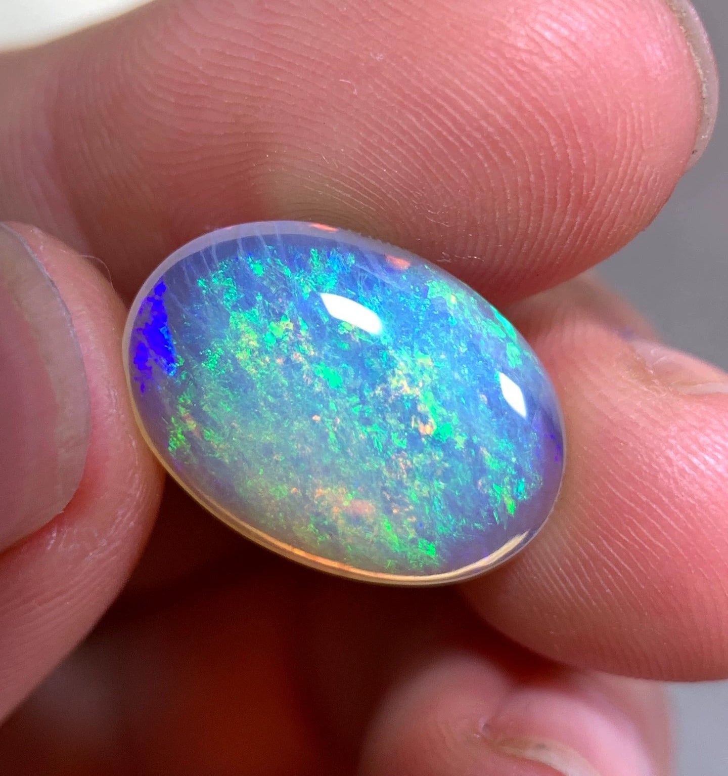 'Wildflowers' 5.39ct Solid Australian Crystal opal Coober Pedy 17x12x5mm