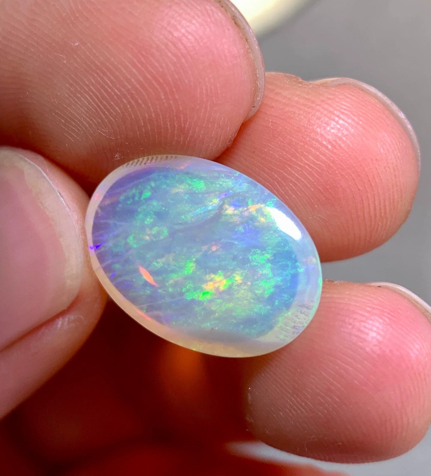 'Wildflowers' 5.39ct Solid Australian Crystal opal Coober Pedy 17x12x5mm