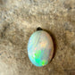 'Aurora' 3.73ct Solid Australian Crystal opal 14x10x4.2mm
