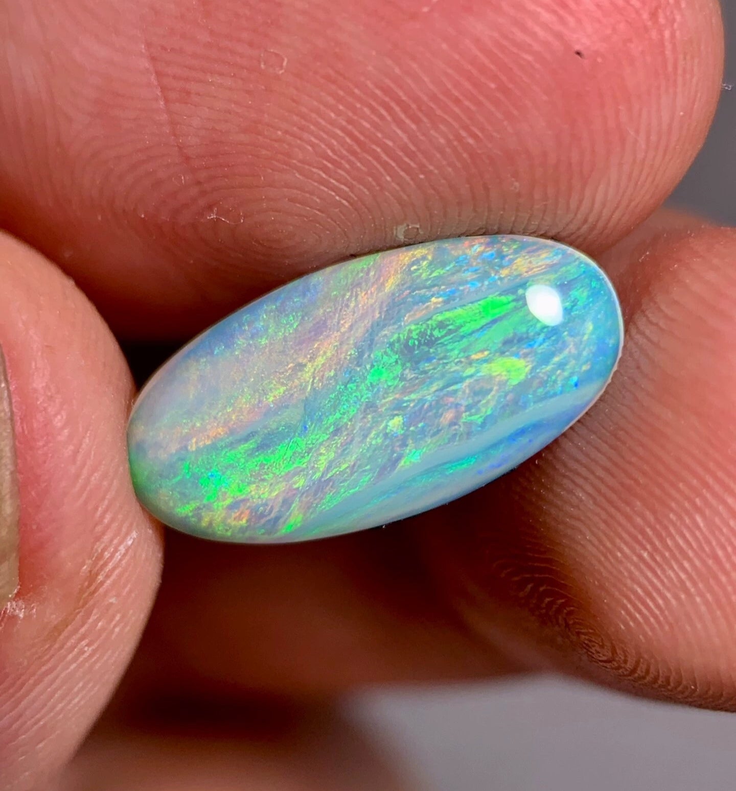 'Praia Dona Ana' 1.9ct Solid Australian Crystal opal 16.2x8.1x2.6mm