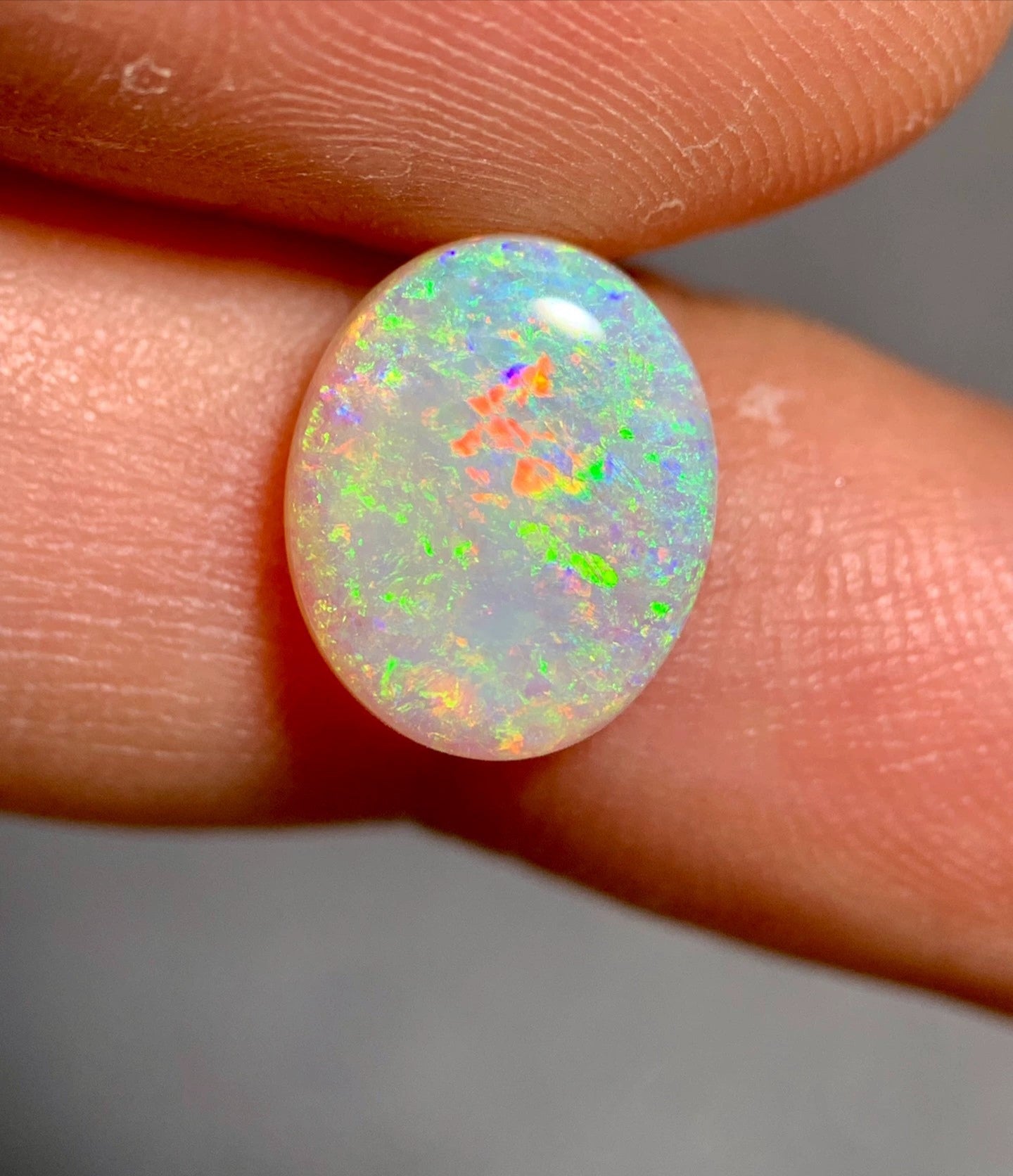 'Lakeside' 2.37ct Solid Australian Crystal opal 11.2x9.3x3.6mm