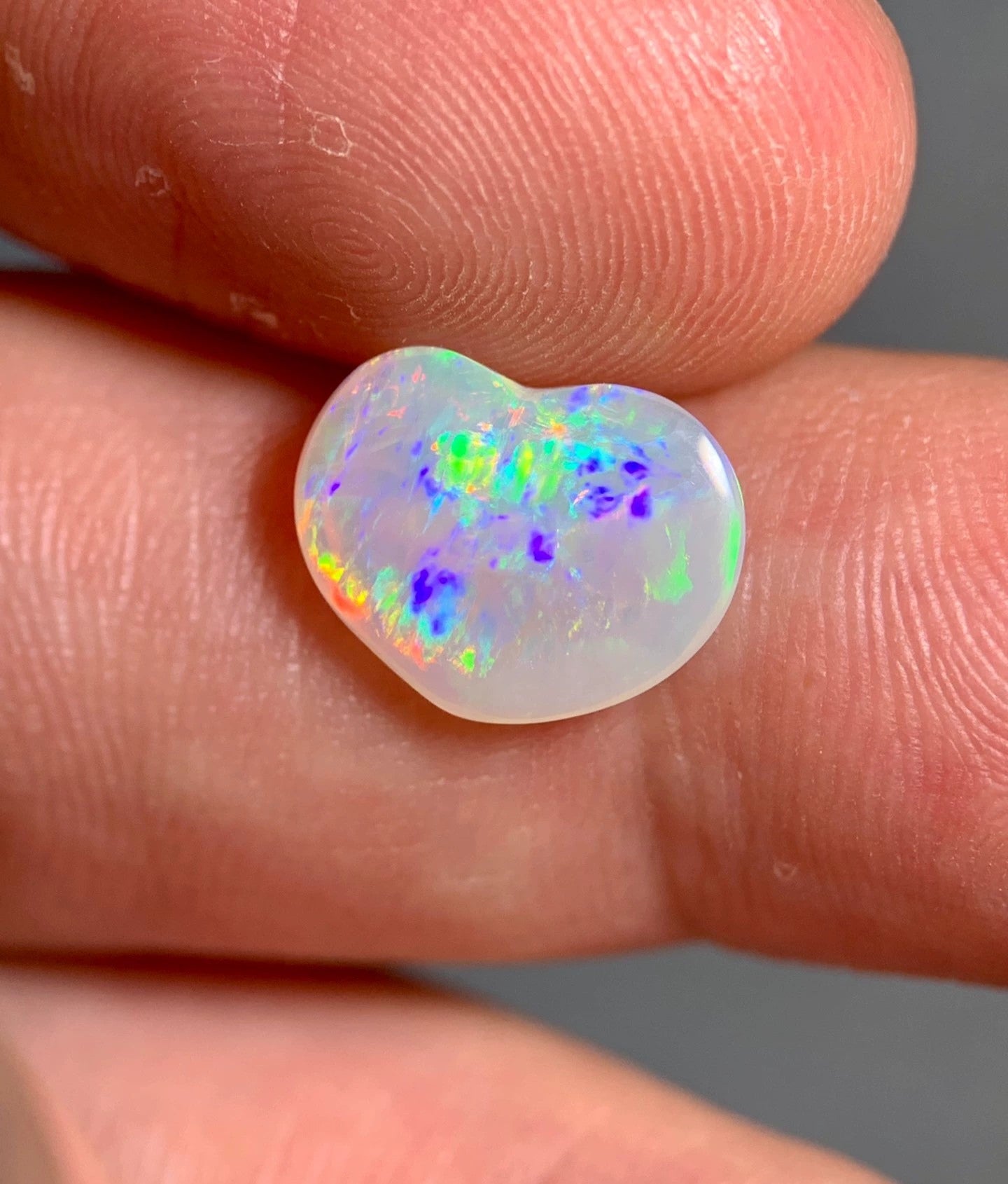 'L'amour' 1.64ct solid Australian Crystal opal Lightning ridge 11.2x9x2.6mm