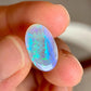 'Hanalei Bay' 4.83ct Natural Solid Australian dark Crystal opal 14ct gold solitaire ring
