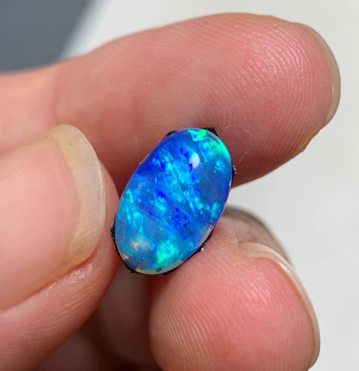 'Ice Cave' 1.81ct Natural Solid Australian Crystal opal 12×7.6×3.6mm