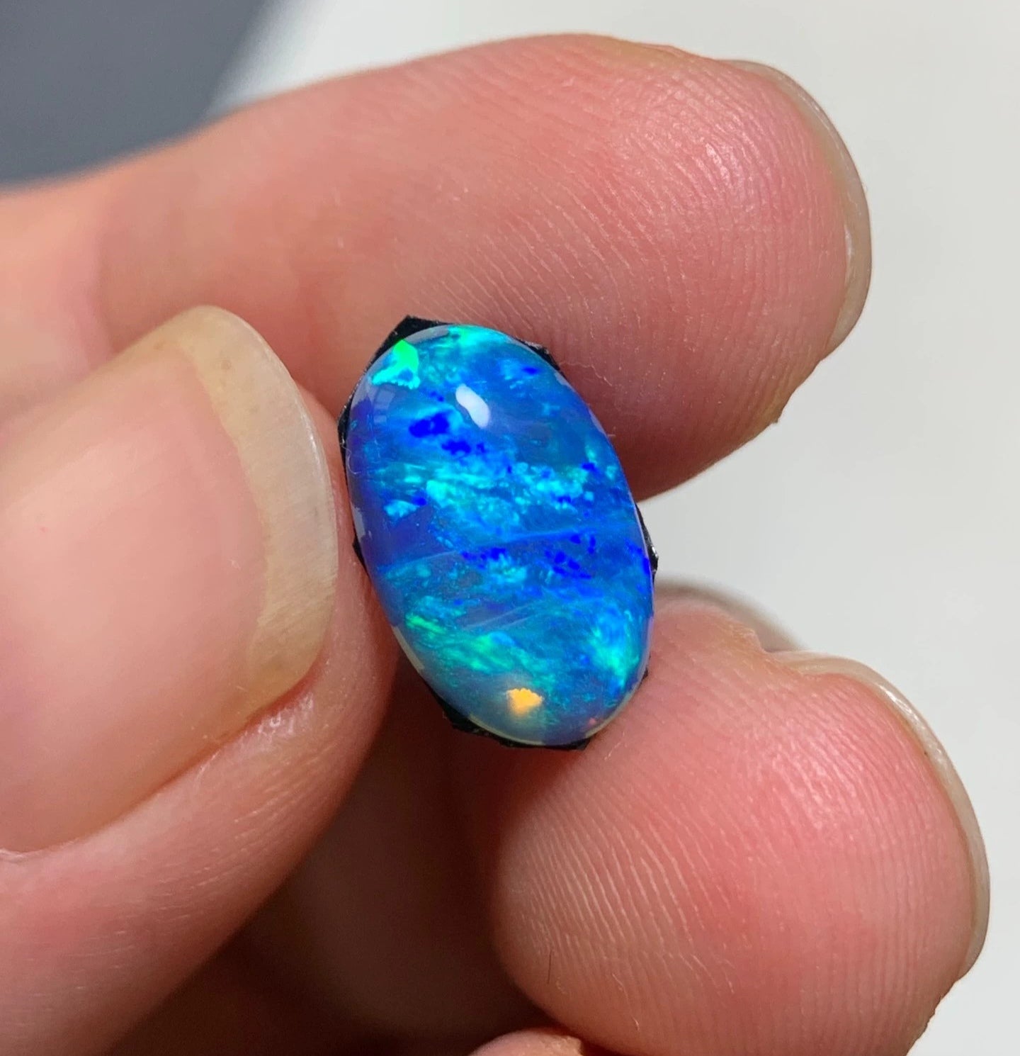 'Ice Cave' 1.81ct Natural Solid Australian Crystal opal 12×7.6×3.6mm