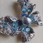 'Blue Butterfly' genuine tahitian sea pearl 10.6mm stunning brooch