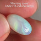 'Morning town' 3.55ct Solid Australian semi-crystal opal 15.7x8.7x4.8mm