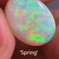 'Spring' 4ct Solid Australian Crystal opal 15.6x12.1x4mm