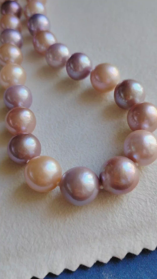 11-12.7mm Genuine freshwater pearls classic necklace
