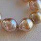 8.2-11.7mm Genuine golden south sea pearls classic baroque necklace